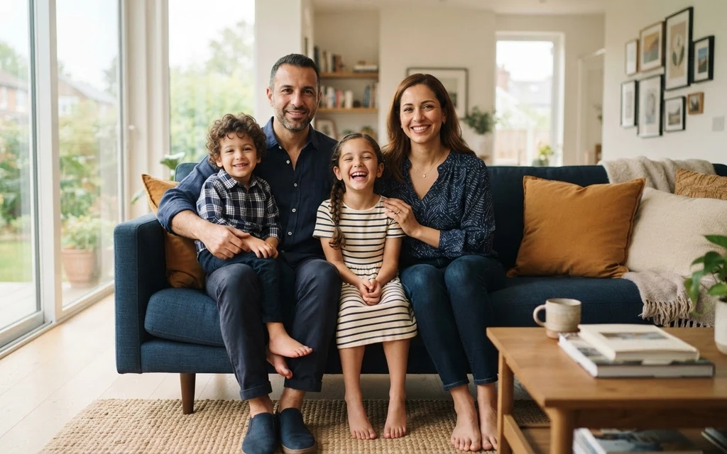 Family reviewing insurance coverage options with American Mutual Insurance Agency